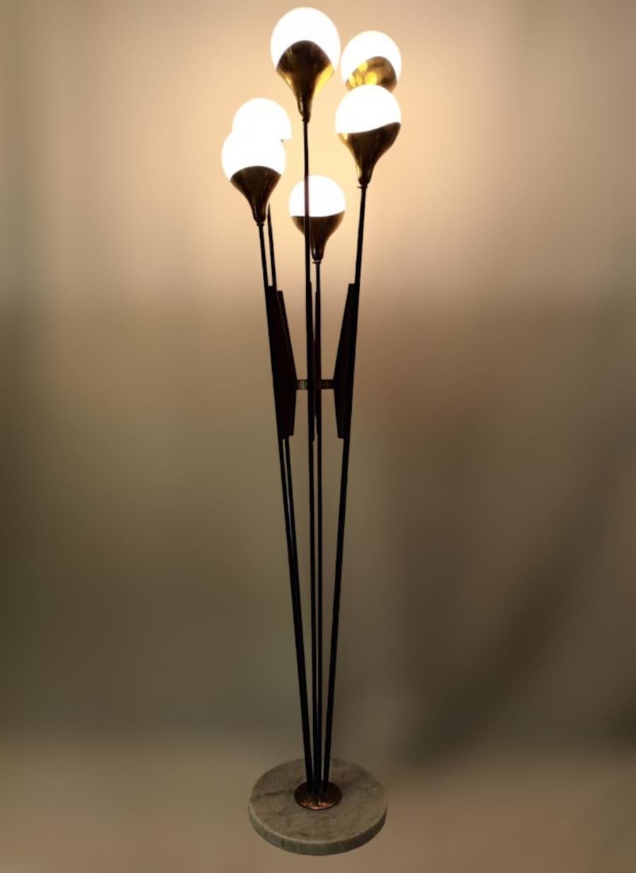 Mid-Century Modern Alberello Floor Lamp by Stilnovo For Sale