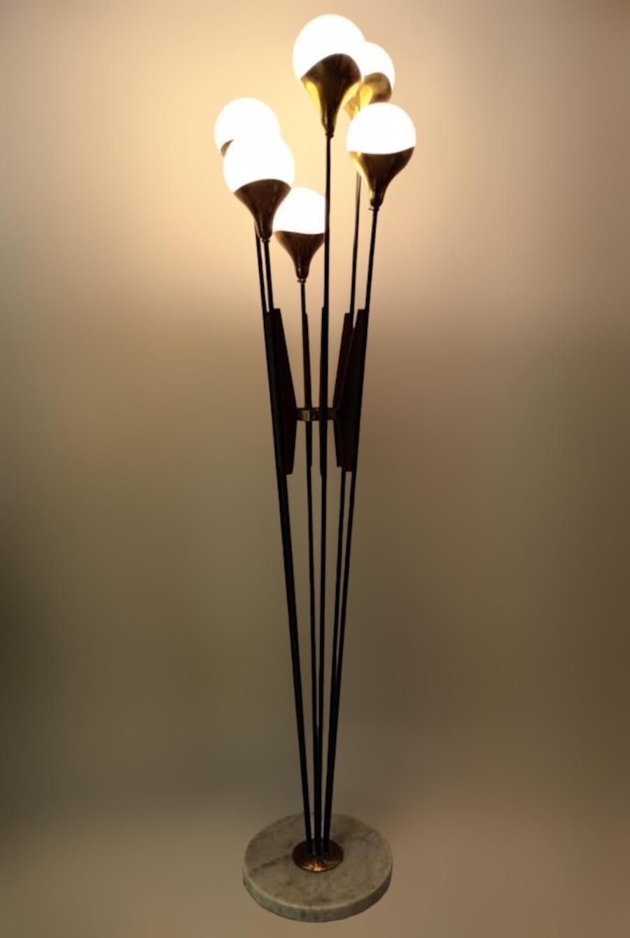 Italian Alberello Floor Lamp by Stilnovo For Sale