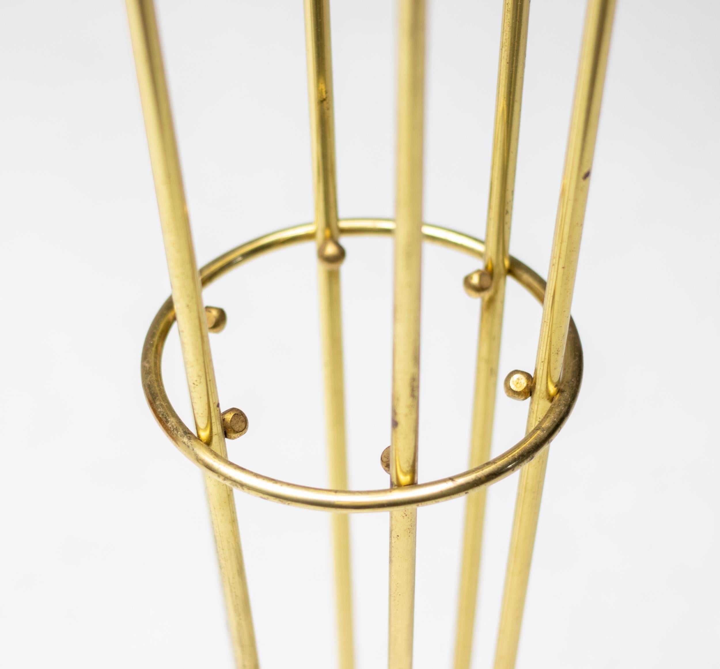 Ottone Lampada da terra Alberello di Stilnovo, Italia, 1960 in vendita