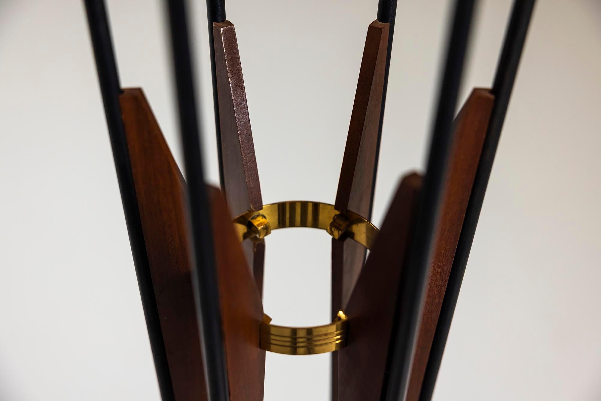 Alberello Floor Lamp with Brass and Marble by Stilnovo, Italy 1960s 1
