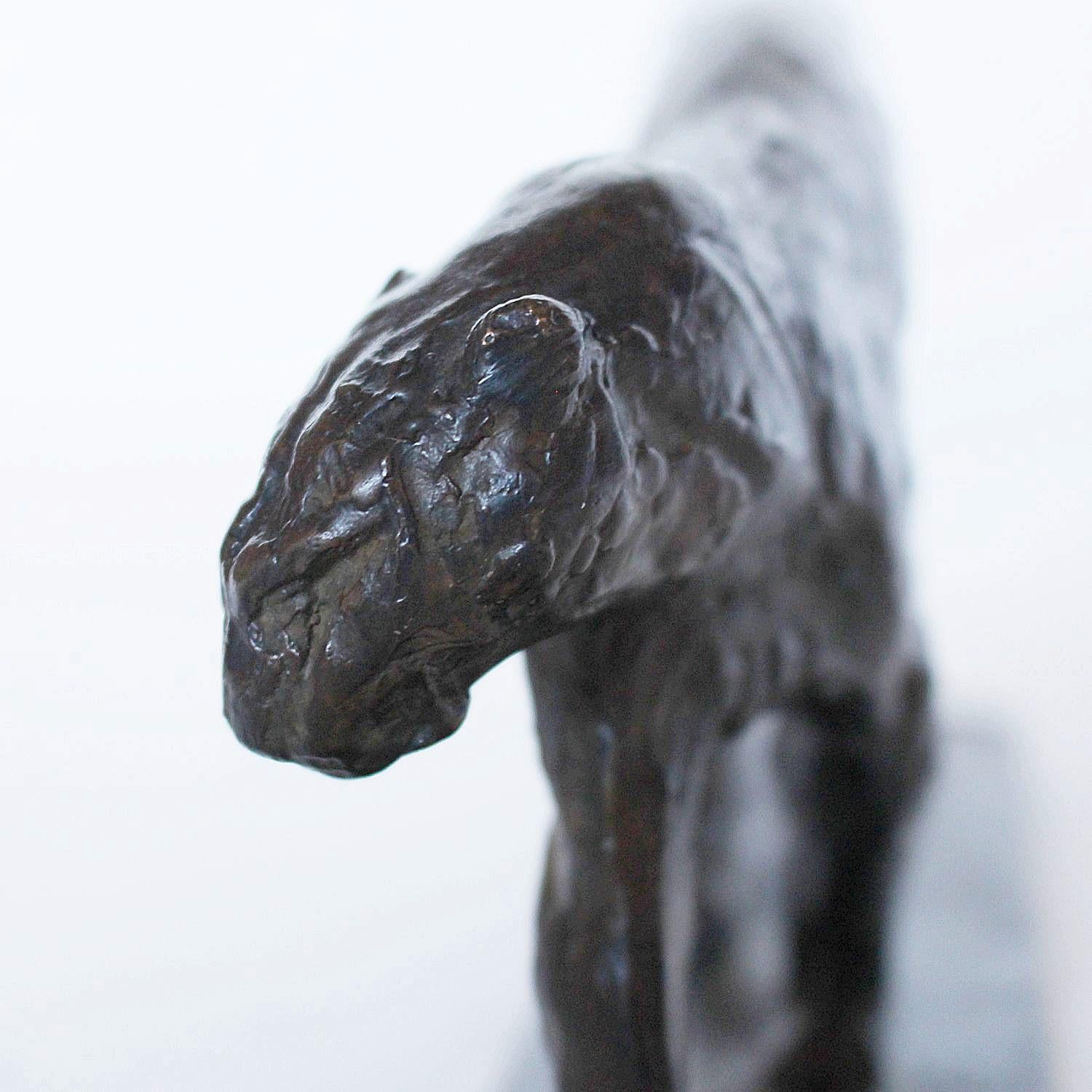 Alberic Collin Art Deco Prowling Panther In Good Condition In Forest Row, East Sussex