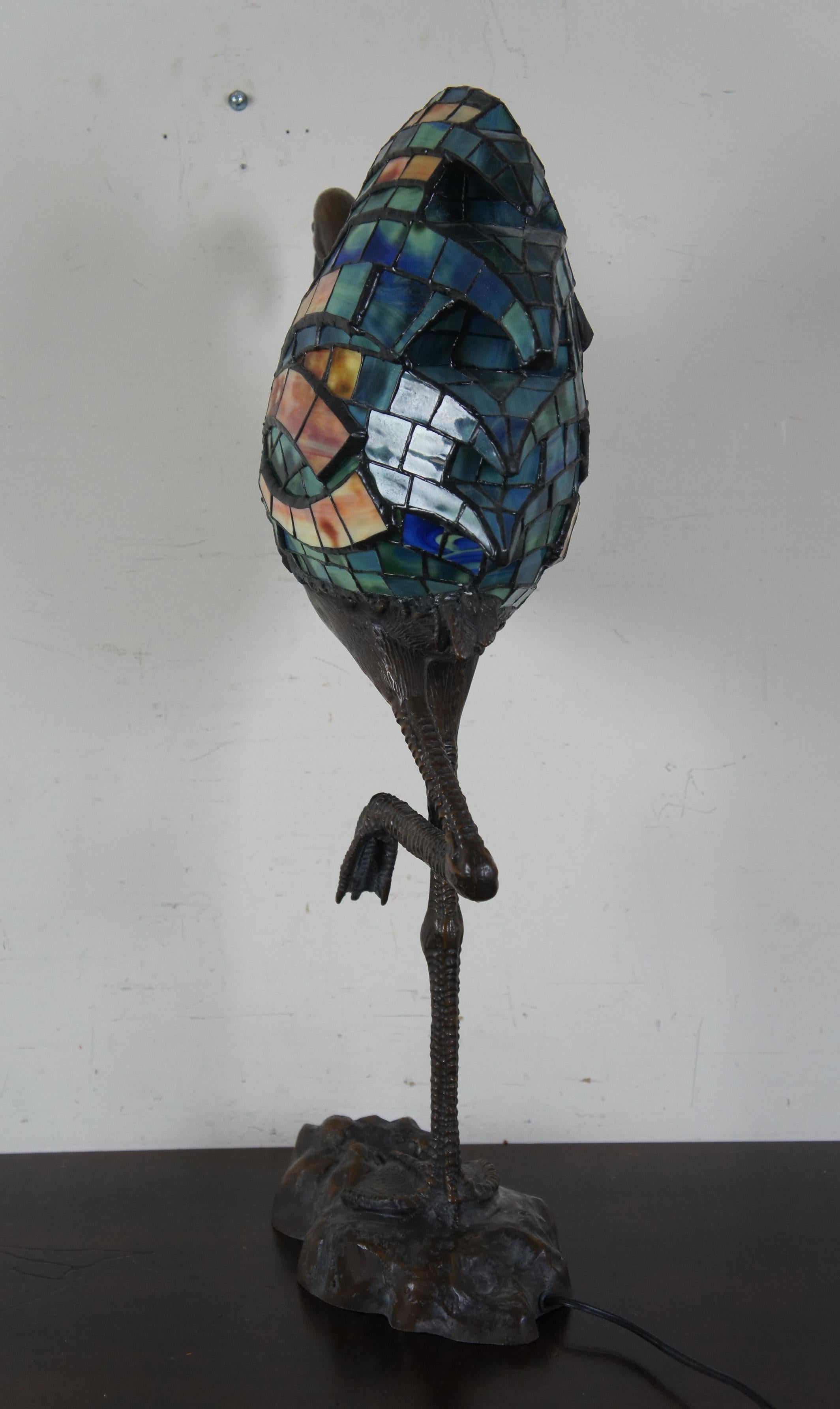 flamingo tiffany lamp