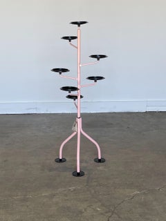 "Albero" Demountable Flowerpot Stand in Pink by Achille Castiglioni, 1983