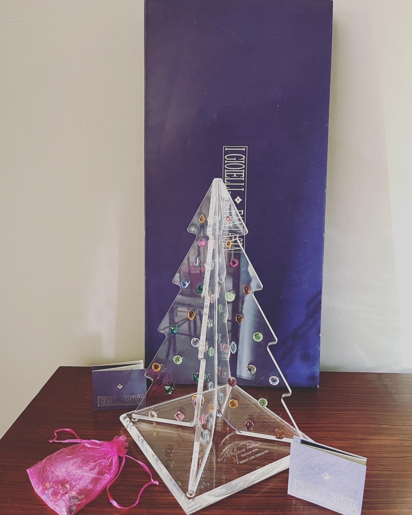 Albero di Natale Plexiglas e Cristalli Swarovski esemplare unico 1992 For Sale 8