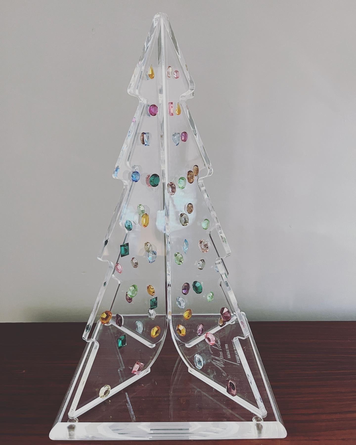 Albero di Natale Plexiglas e Cristalli Swarovski esemplare unico 1992 For Sale 9