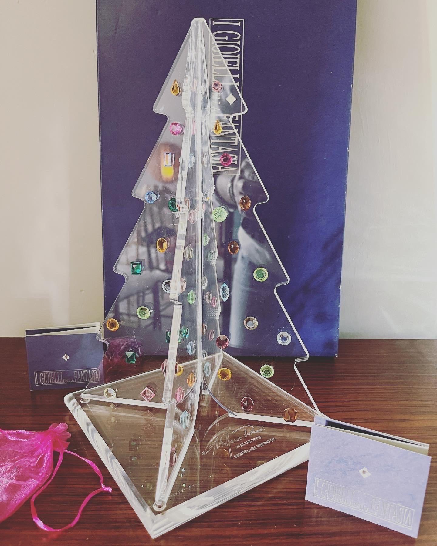 Albero di Natale Plexiglas e Cristalli Swarovski esemplare unico 1992 For Sale 11