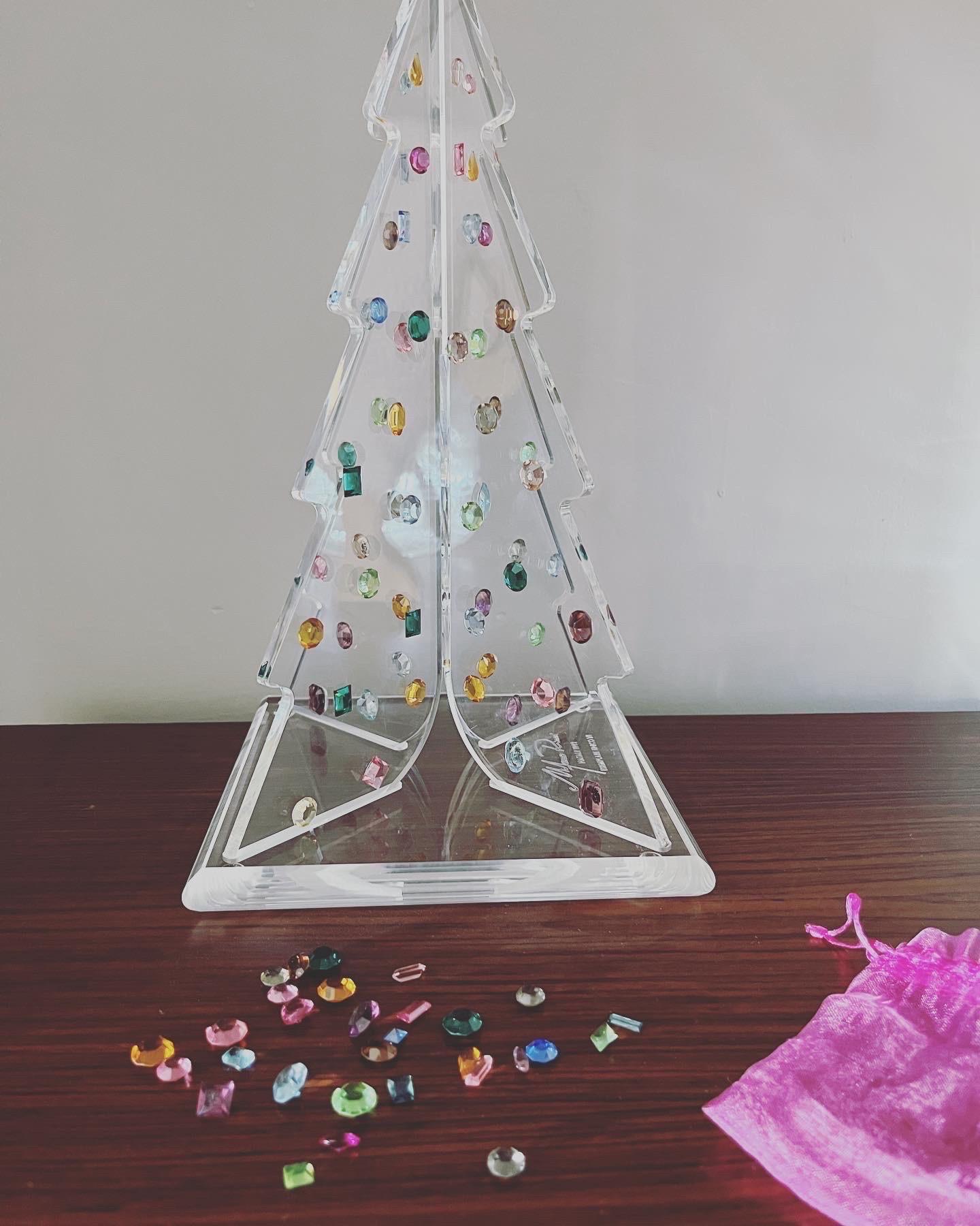 Albero di Natale Plexiglas e Cristalli Swarovski esemplare unico 1992 For Sale 13