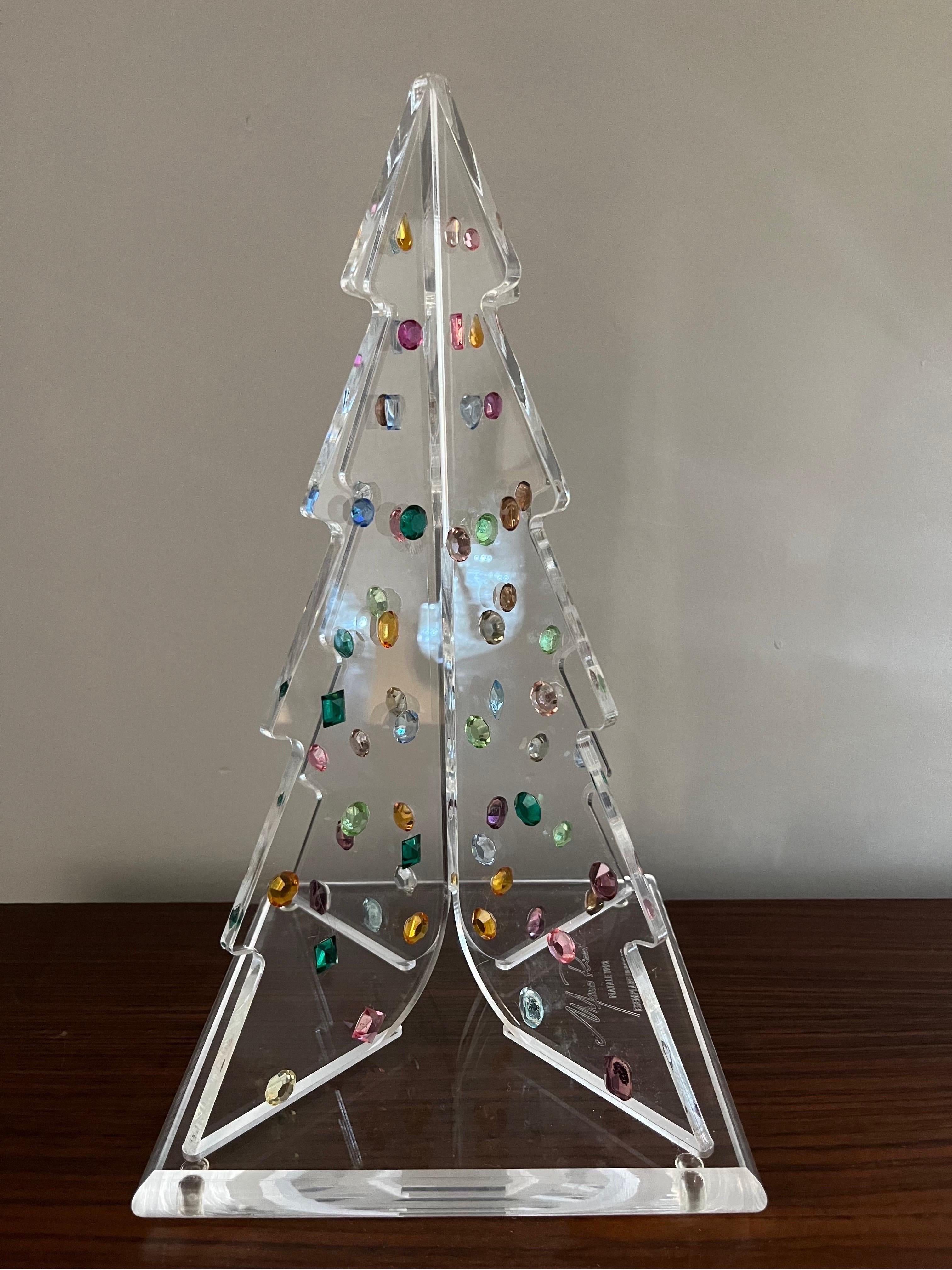 Albero di Natale Plexiglas e Cristalli Swarovski esemplare unico 1992 For Sale 3