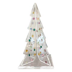 Albero di Natale Plexiglass e Cristalli Swarovsky Esemplare Unico 1992 -Natale-
