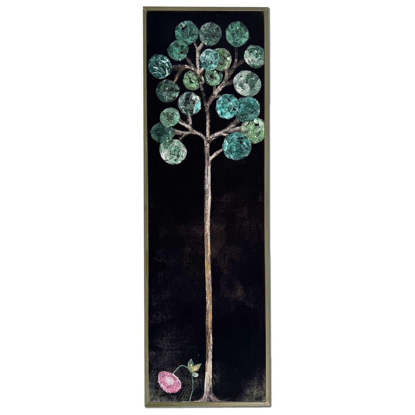 Albero Silk Velvet Hand-Painted Tapestry