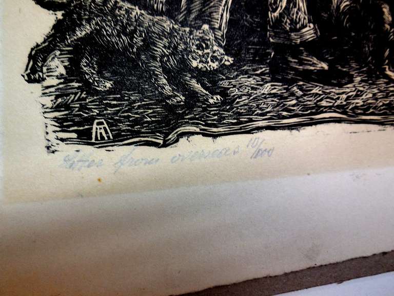 Artistics WPA stampa su legno 