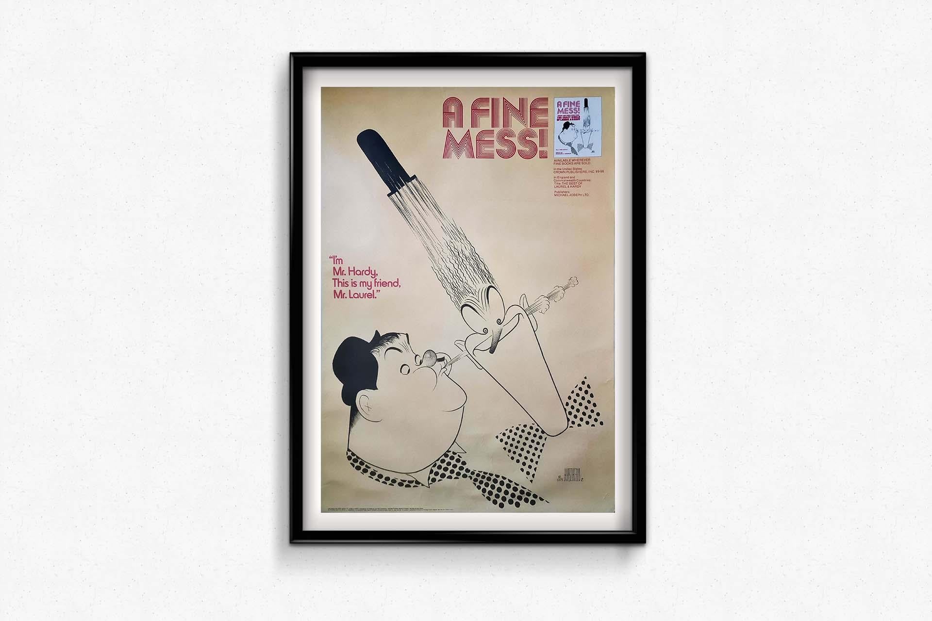 Crafted in 1975, the original poster by Al Hirschfeld titled 