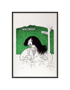 AL HIRSCHFELD Color Lithograph Original Caricature Beatles Ringo Starr Signe