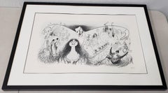 Al Hirschfeld "Il fantasma dell'opera", prova di stampa litografica firmata, 988 circa