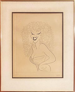 Bette Midler, Pop Art Etching by Al Hirschfeld