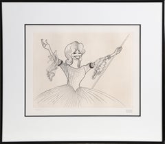 Beverly Sills, Opera Caricature Etching by Al Hirschfeld