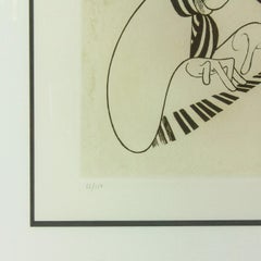 "Big Bands" original etching by Al Hirschfeld. Hand signed and hand numbered.