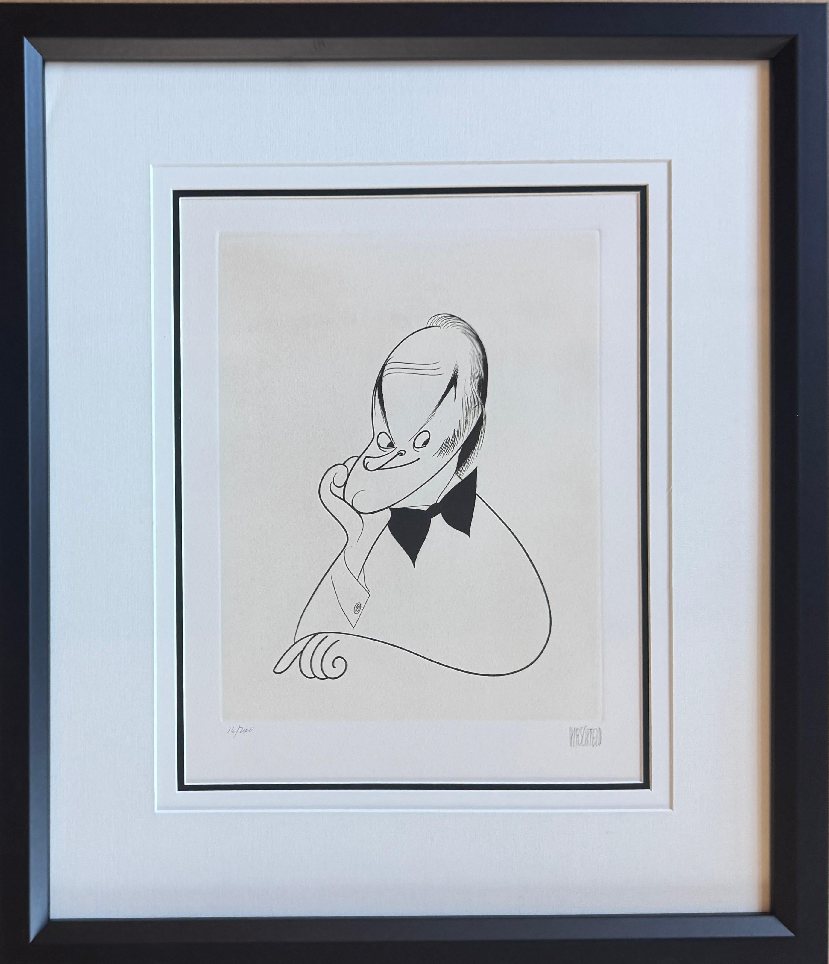Bob Hope Leyenda de Hollywood Siglo XX Oscars Premios de la Academia Litografía Estrella de cine - Print de Albert Al Hirschfeld