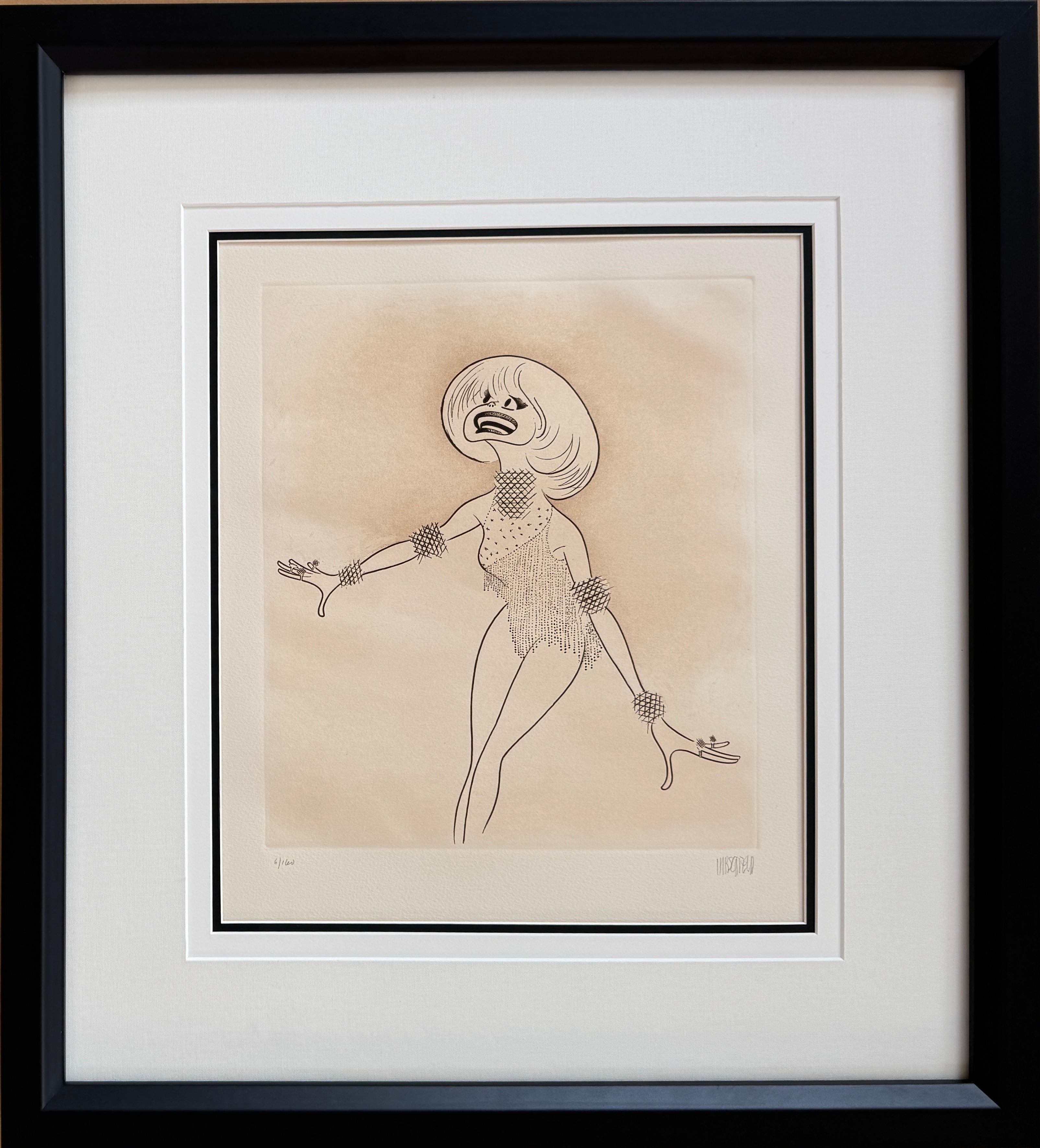Carol Channing LORELEI Broadway Legend Tony Awards 20th Century Lithograph - Print by Albert Al Hirschfeld