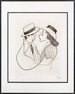 Casablanca, Rare Signed Etching, 91/160, Framed, Humphrey Bogart, Ingrid Bergman
