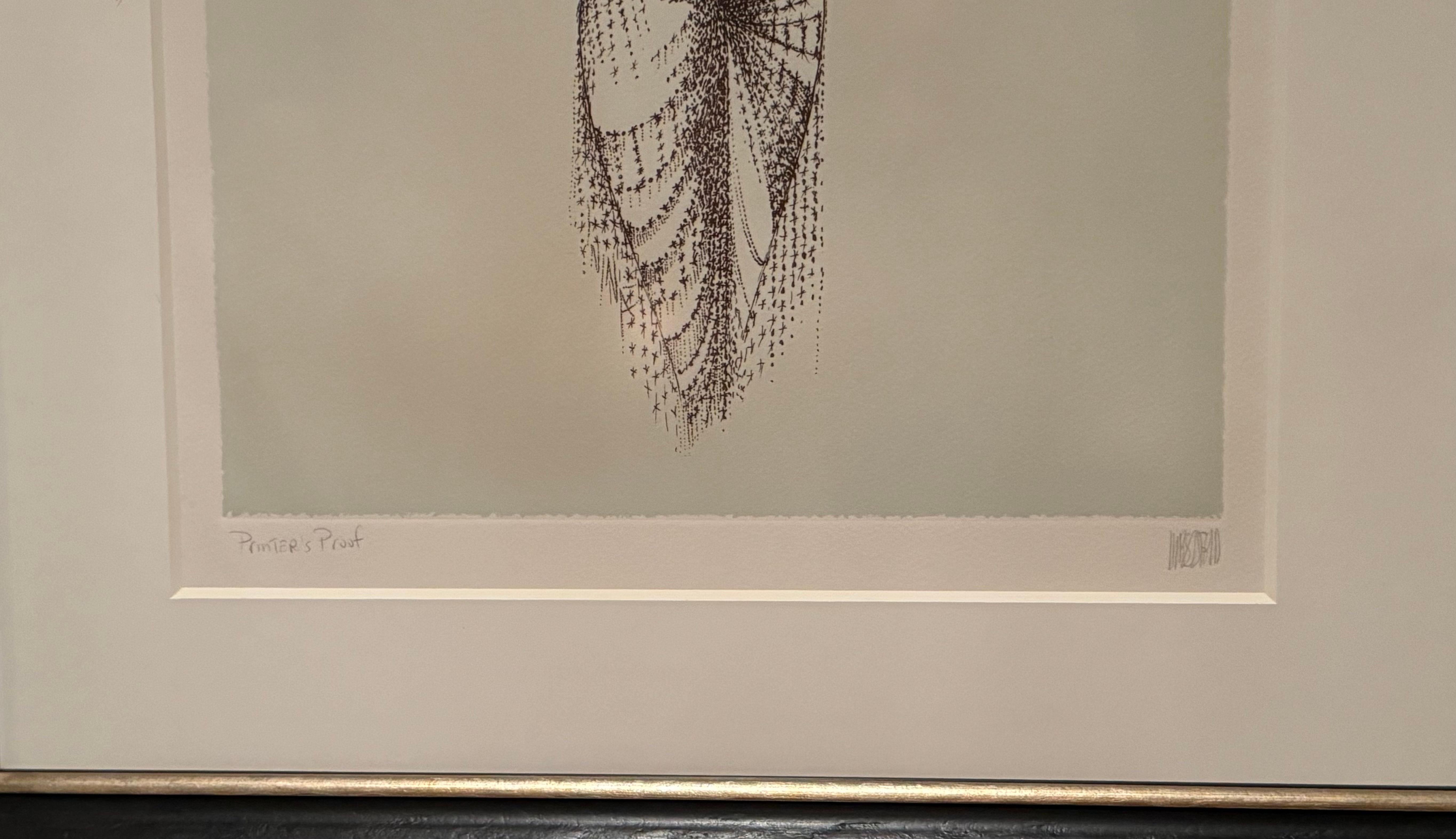Cher Icone Diva gay Superstar Oscar Grammy Dea contemporanea della musica pop - Print di Albert Al Hirschfeld