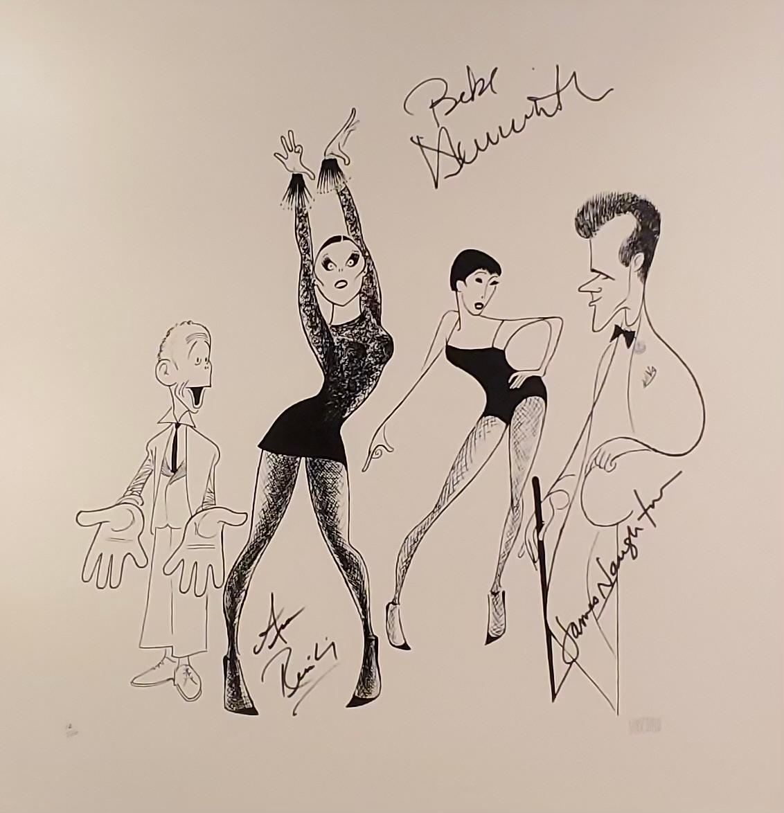 Premio Tony del musical de Broadway "Chicago" firmado por Ann Reinking y Bebe Neuwirth