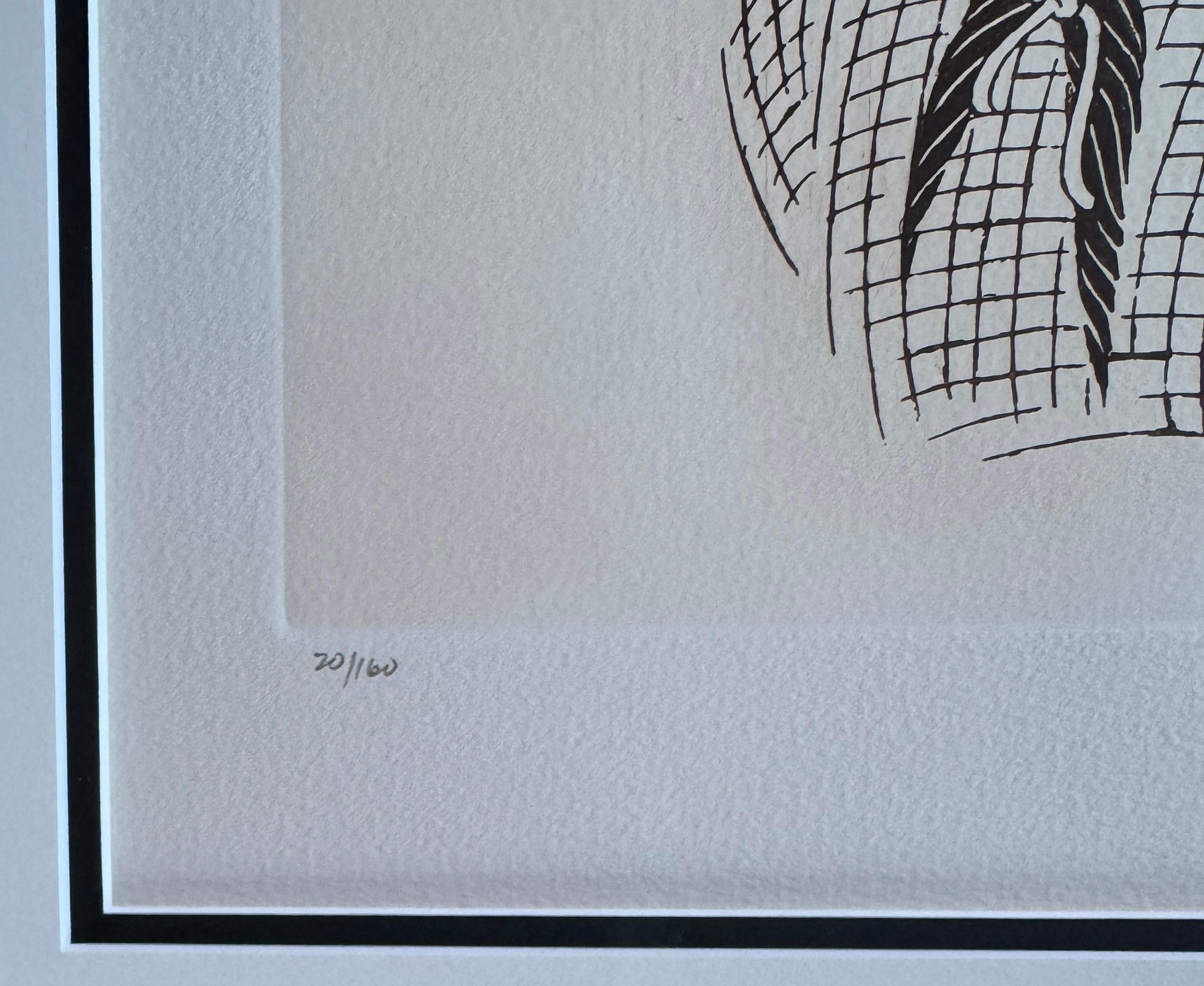 Clint Eastwood Leggenda di Hollywood Stella del cinema Oscar Litho Western - Print Performance di Albert Al Hirschfeld