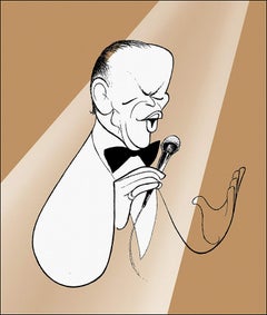 "Frank Sinatra - Chairman of the Board" by Al Hirschfeld