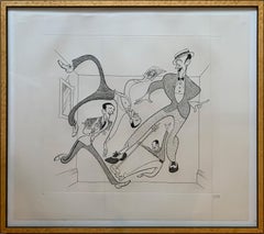 Fred Astaire, Pop-Art-Lithographie von Al Hirschfeld