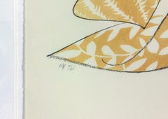 "Fuji" framed, hand-signed lithograph from 1976 "Kabuki Suite" by Al Hirschfeld