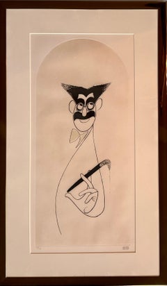 Groucho Marx Caricature Drawing Movie Star Comedy Legend NTY Times Published