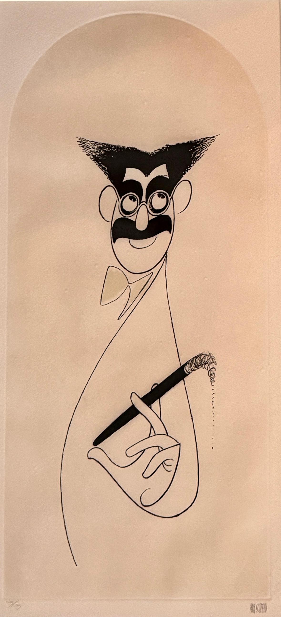 Groucho Marx Dibujo Caricatura Estrella de cine Leyenda de la comedia NTY Times Publicado