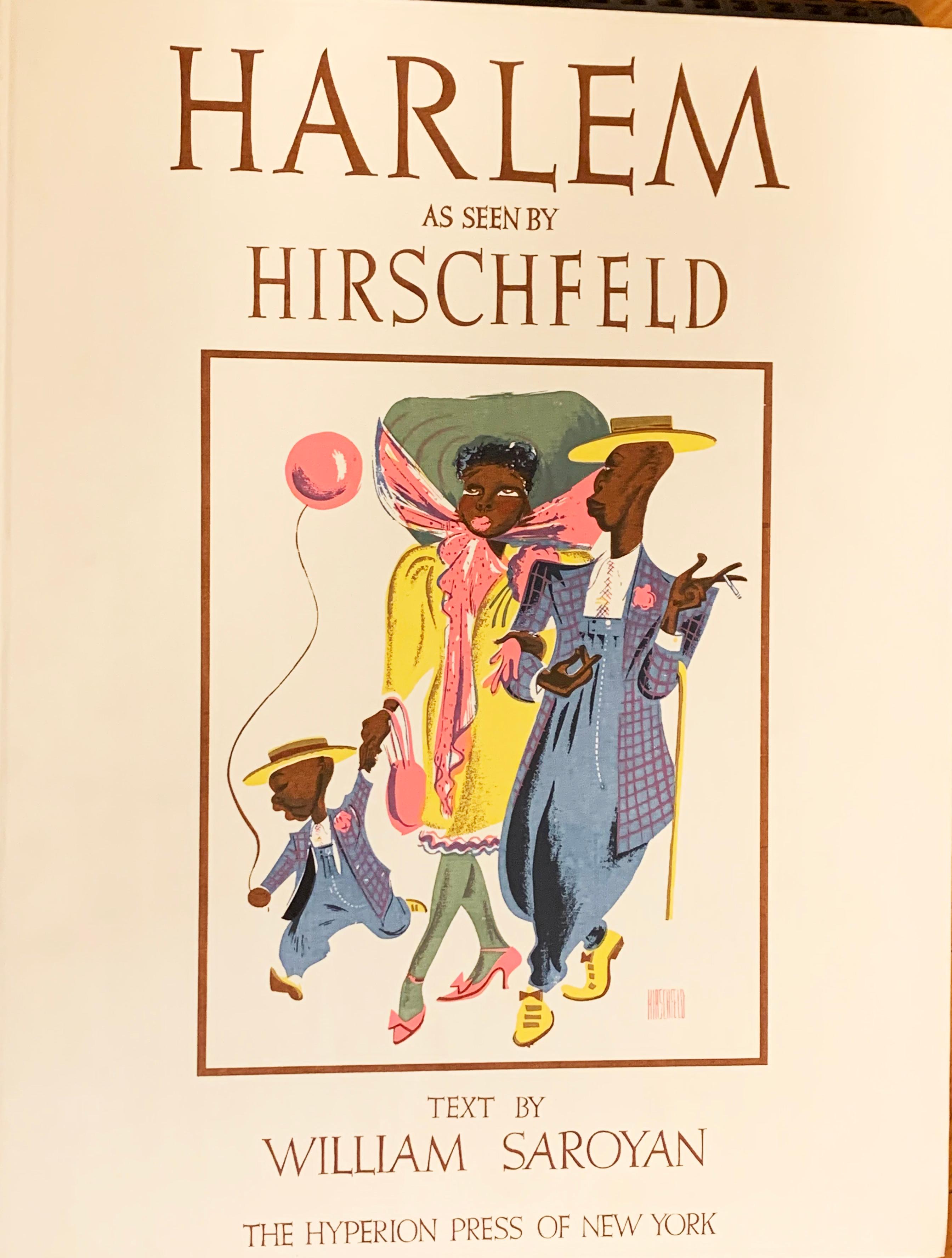 Albert Al Hirschfeld Figurative Print - HARLEM AS SEEN BY HIRSCHFELD