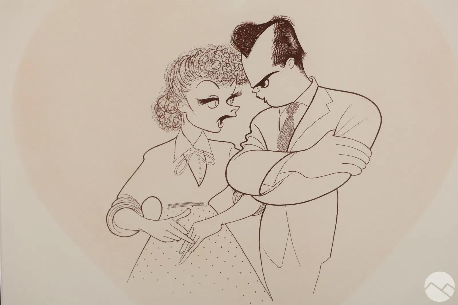 « I Love Lucy » Lucille Ball Desi Arnaz TV Comedy Legends Emmy Awards Litho Emmys

Al Hirschfeld (1903-2003) 
