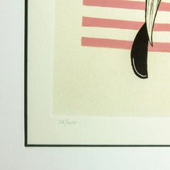 "James Cagney" in "Yankee Doodle Dandy" signed original etching by Al Hirschfeld