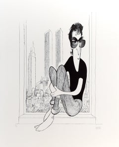 John Lennon, Lithograph by Al Hirschfeld