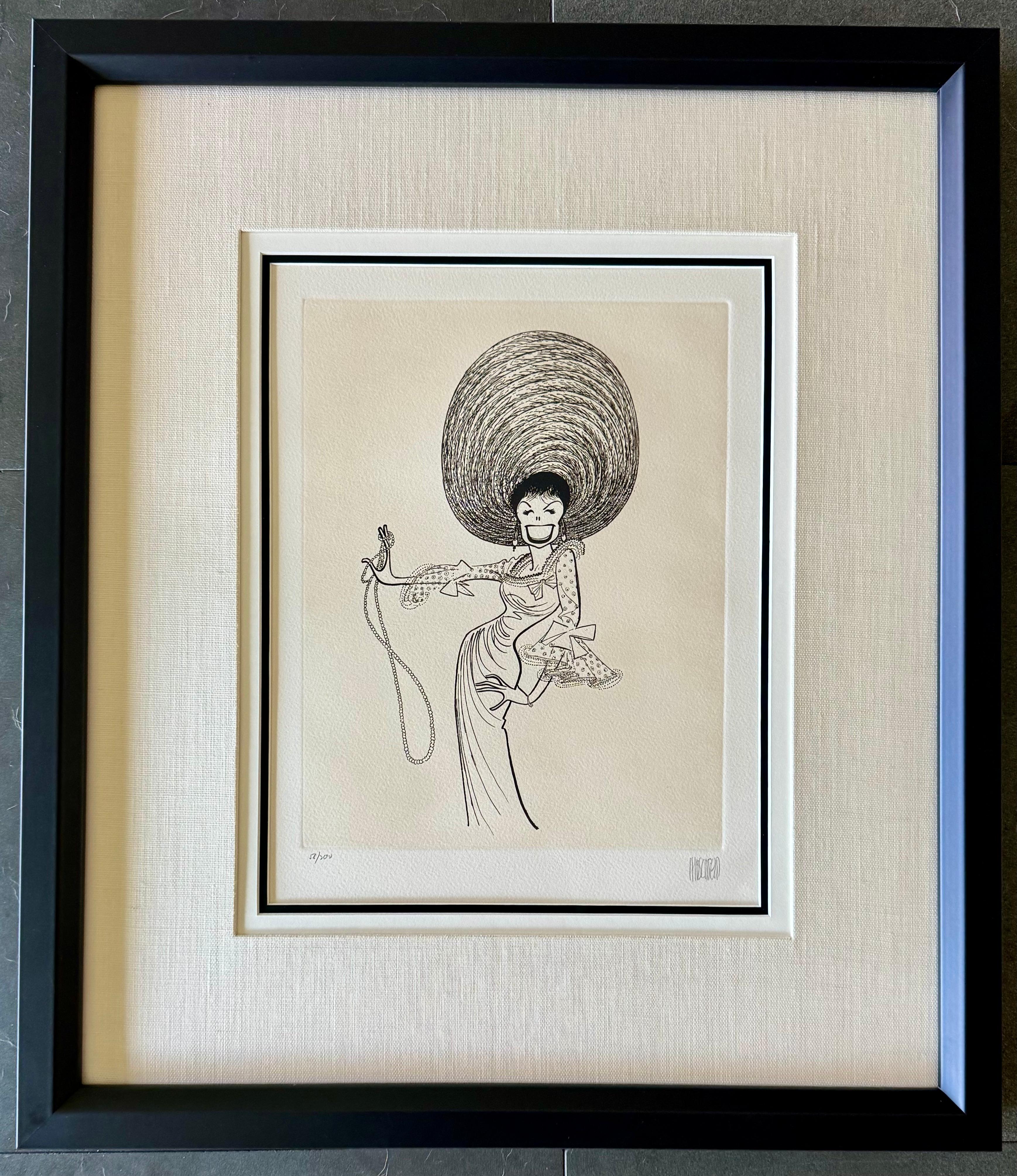 Lena Horne Película Estrella de Broadway Afroamericana Siglo XX Litografía NYT Publicado

Al Hirschfeld (1903-2003)
