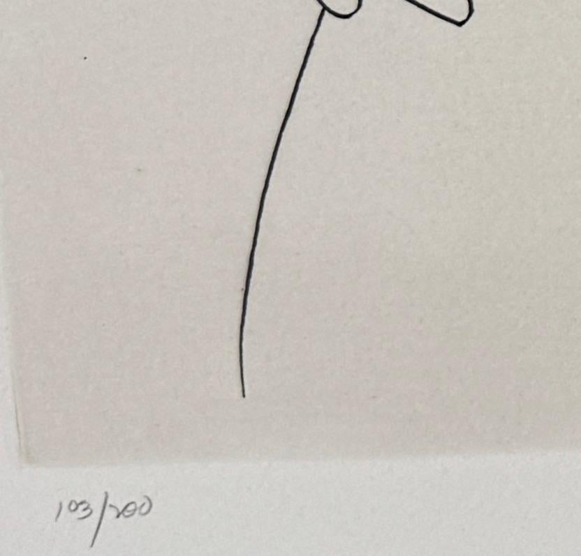 Luciano Pavarotti y Frank Sinatra en concierto Leyendas de la música Grammys Litografía - Figurative Print Gris de Albert Al Hirschfeld