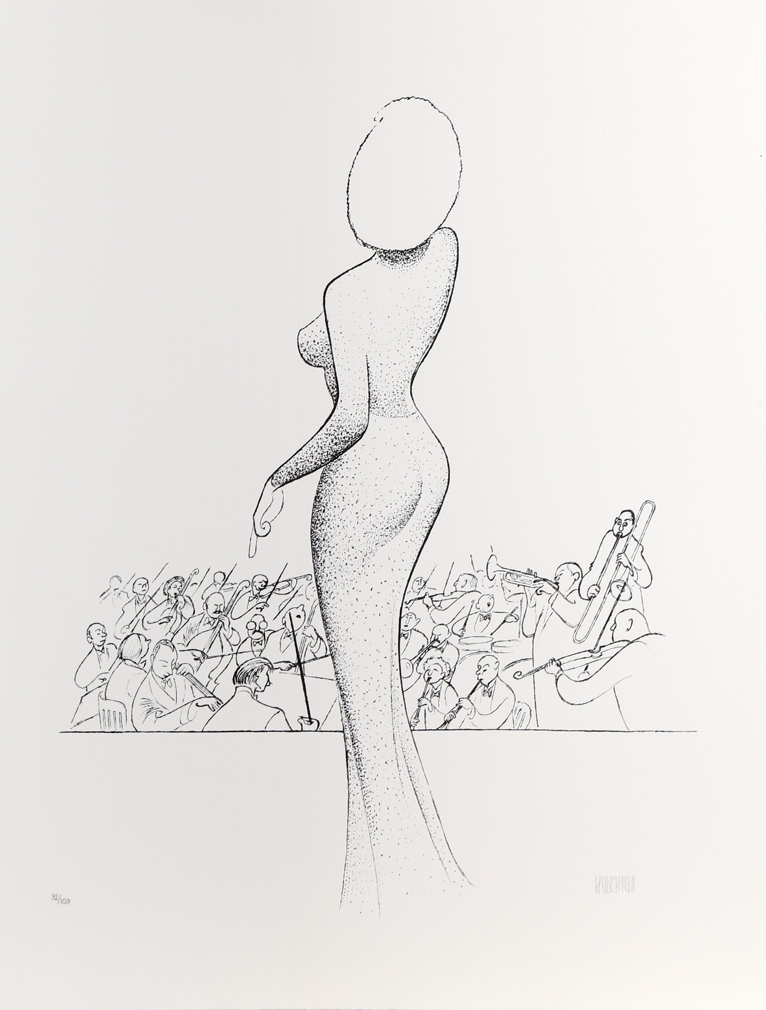 Marilyn Monroe - Happy Birthday, Mr. President by Al Hirschfeld - Print by Albert Al Hirschfeld
