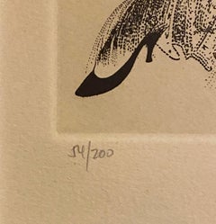 Marlene Dietrich im Palace, Pop-Art-Radierung von Al Hirschfeld