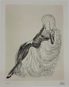 Marlene Dietrich Legendary Film Star 20th Century Litho NYT Published Mid-Centuy