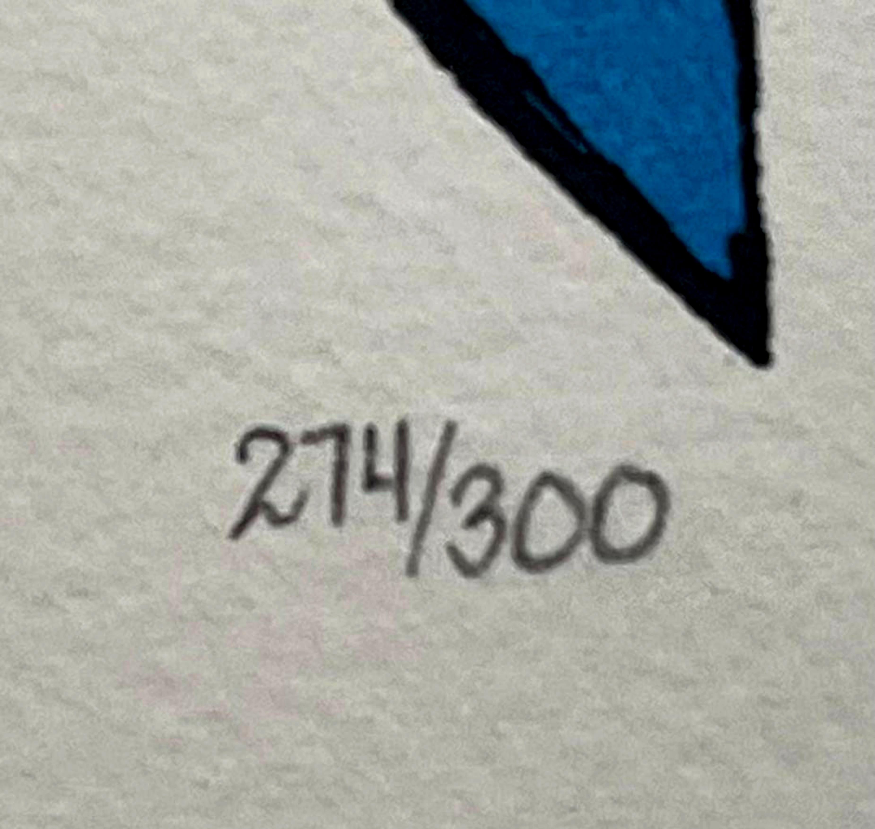 Al Hirschfeld
Sexo en Nueva York, 2002
Litografía en color sobre papel de cubierta Arches con bordes barnizados
Firmado a lápiz y numerado 274/300 en el anverso
20 × 20 pulgadas
Sin enmarcar
Litografía clásica en color del reparto de la famosa serie