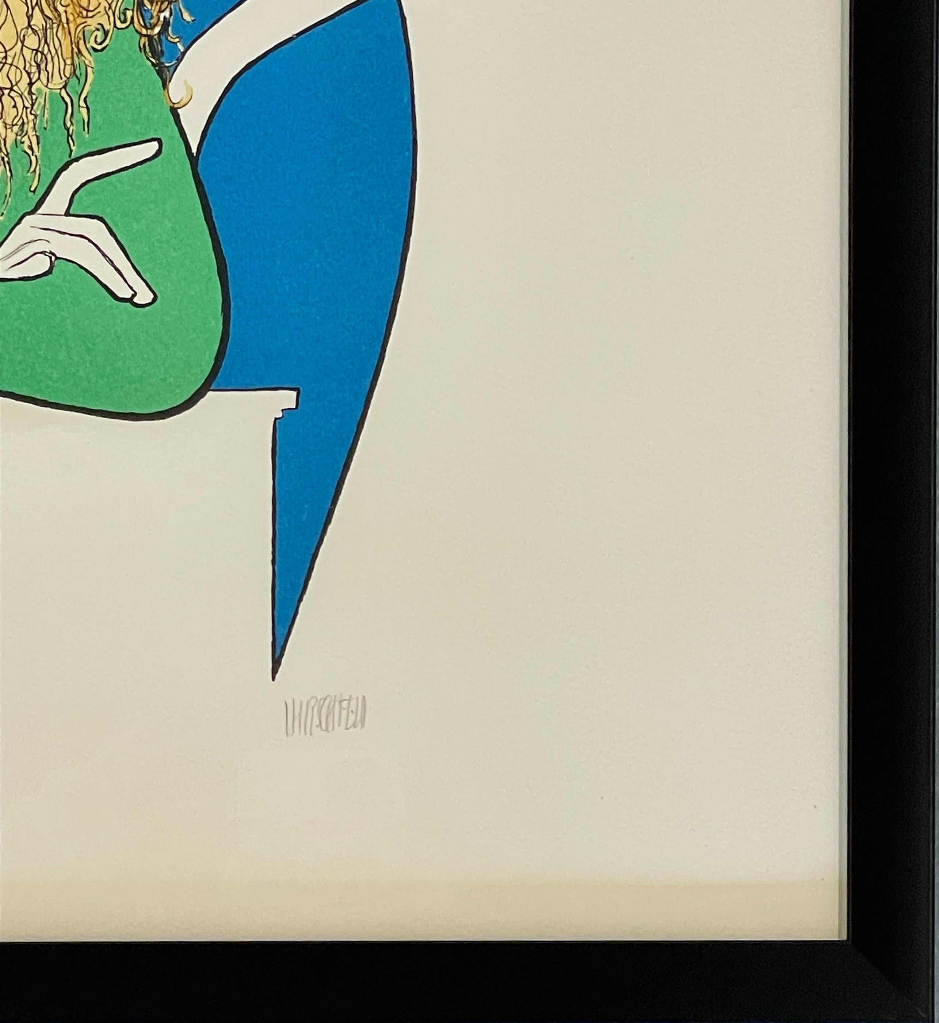 Sex in the City - Print Bianco di Albert Al Hirschfeld