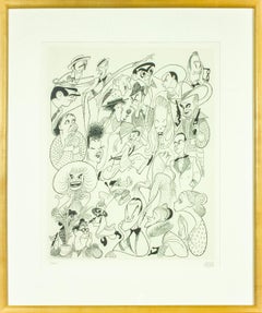 "Shubert Theatre" original lithograph by Al Hirschfeld. Hand signed and numbered