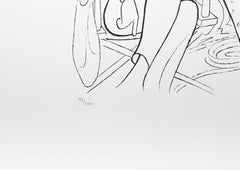 The Misfits on Set by Al Hirschfeld