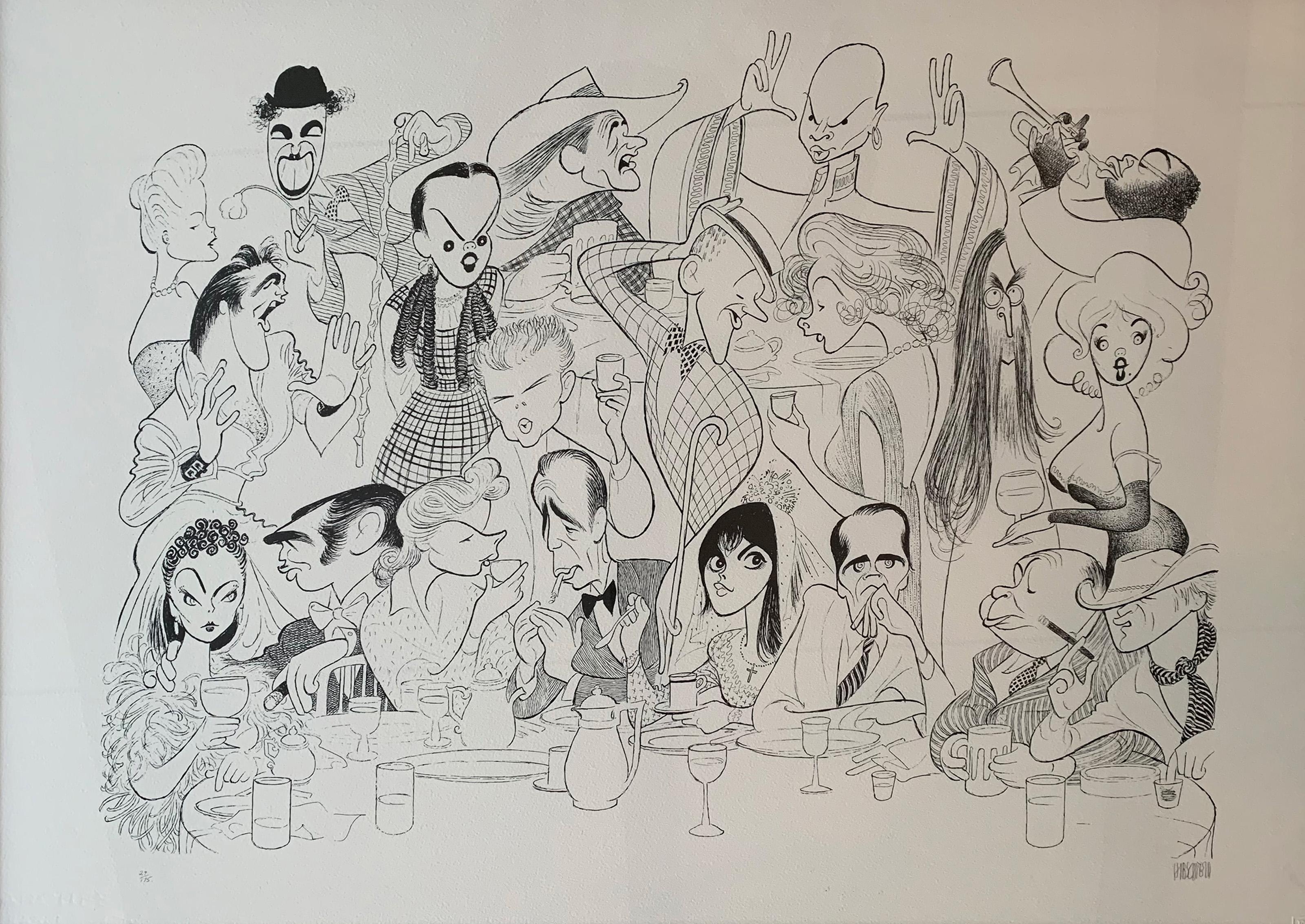 There's No Biz Like Show Biz, lithographie pop art d'Al Hirschfeld - Print de Albert Al Hirschfeld