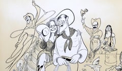 Will Rogers, Caricature Lithograph by Al Hirschfeld