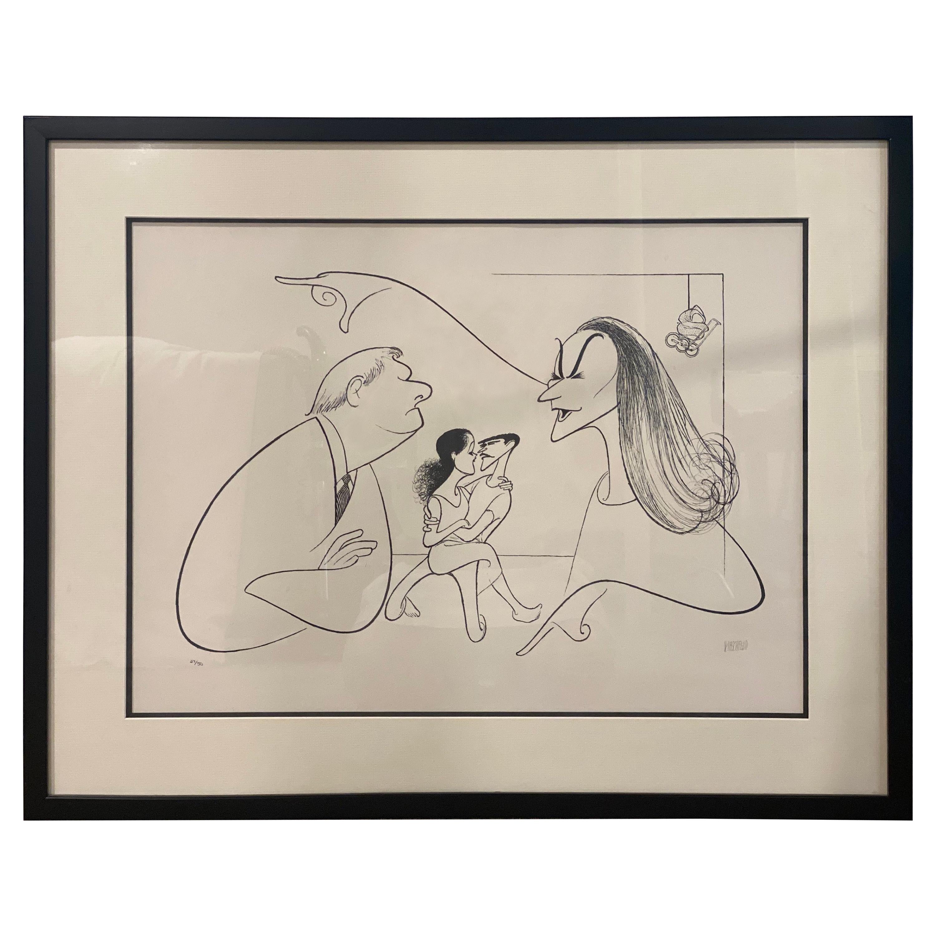 Albert Al Hirschfeld "The Play About the Baby", Signed Print
