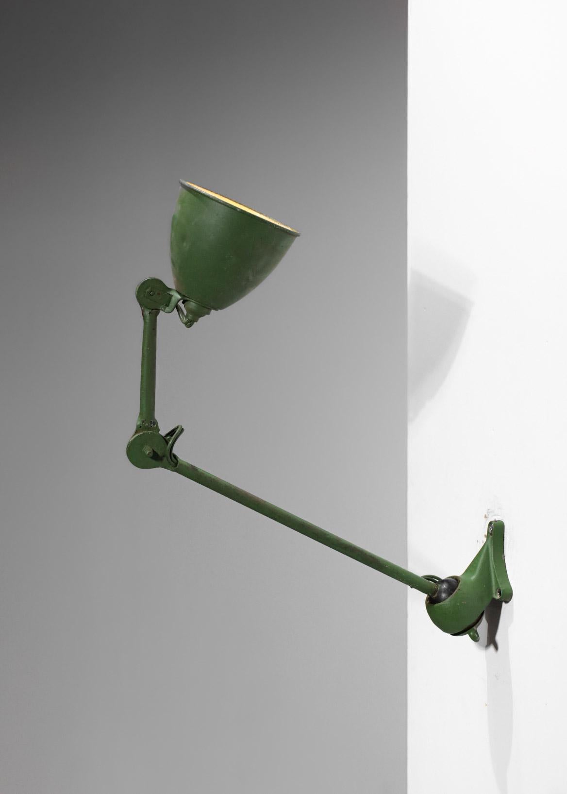 Lampe d'atelier Albert Albin Gras laquée métallique Le Corbusier Ravel Sconce, G345 en vente 10