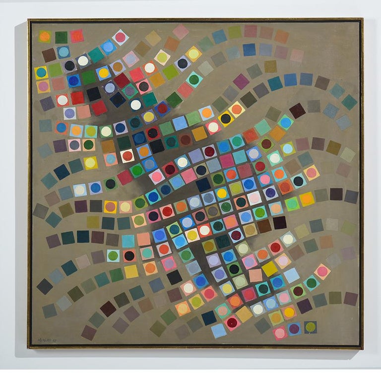 Albert Alcalay Nightlights Colorful Abstract Of Squares And